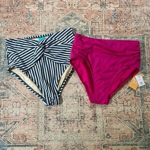 High Rise Swim Bottoms Size Small